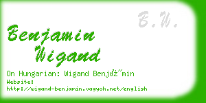 benjamin wigand business card